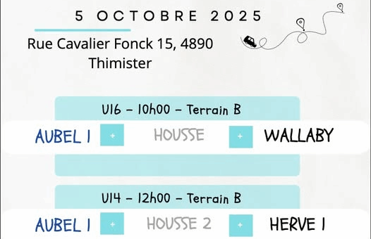 La deuxième journée du championnat 2025-2026 à Thimister